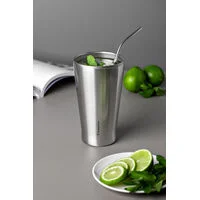 Copo Térmico Tramontina Exata em Aço Inox sem Tampa 420 ml
