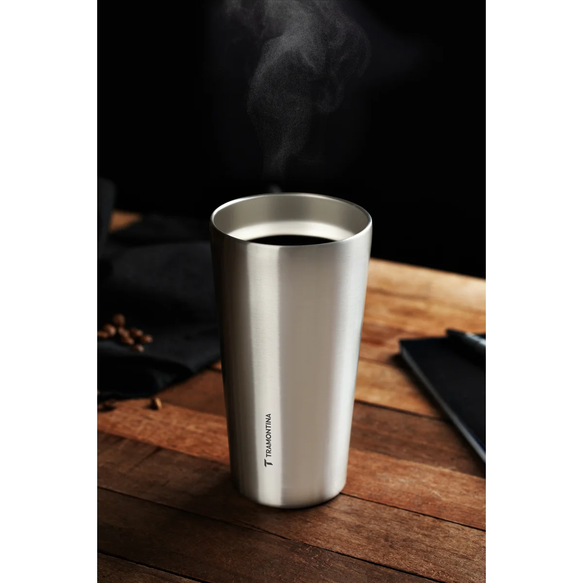 Copo Térmico Tramontina Exata em Aço Inox sem Tampa 420 ml