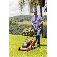 Cortador de Grama Elétrico Tramontina CE35P com Diâmetro de Corte de 350 mm Coletor Rígido e Chassi de Plástico 1300 W 127 V