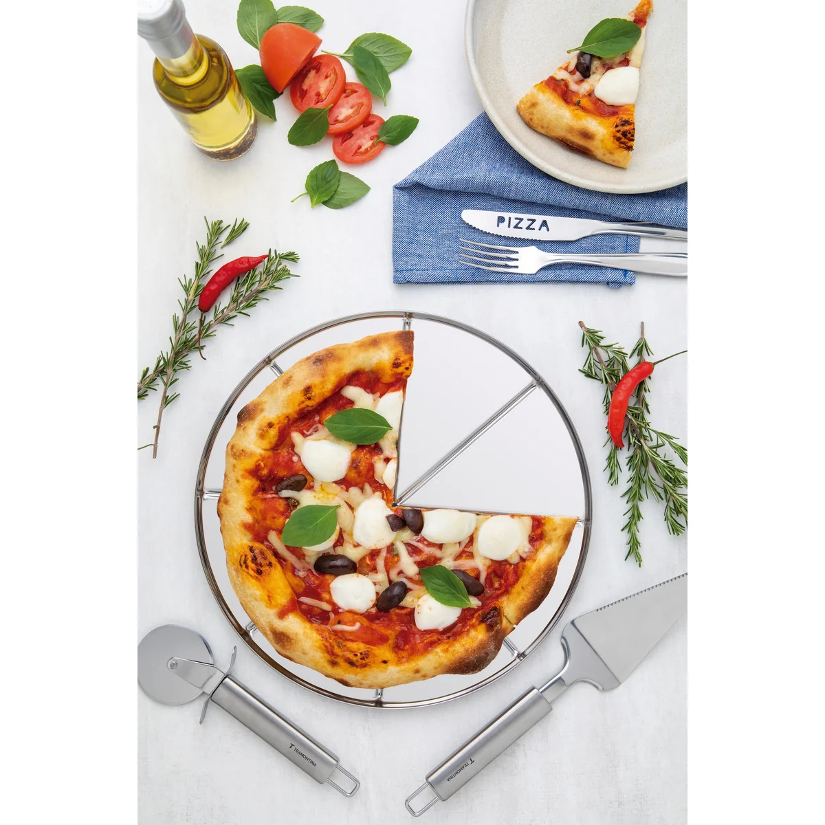 Cortador de Pizza Tramontina Marffim em Aço Inox