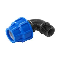 Cotovelo 90º de Compressão Rosca Macho 25 mm x 3/4" Tramontina para Tubos de PEAD