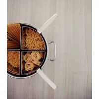 Cozi-Pasta Tramontina Professional em Aço Inox com 4 Divisórias Ø30 cm 13,5 L Sem Embalagem Litografada