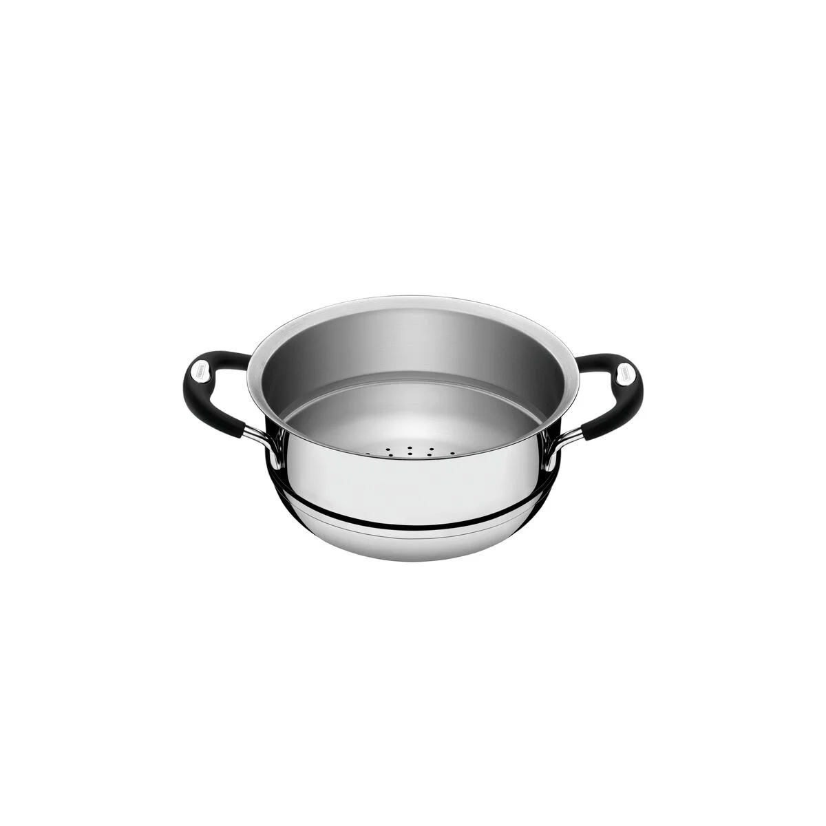 Cozi-Vapore Tramontina Duo Silicone em Aço Inox com Alças em Silicone 16 cm 1,6 L