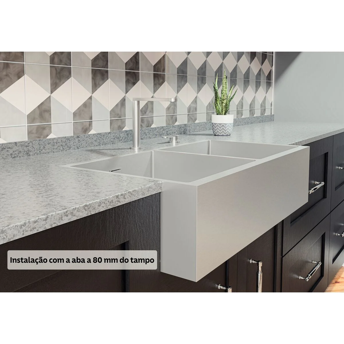 Cuba Tramontina Design Collection Farm 1C 70 com Acabamento Acetinado