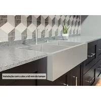 Cuba Tramontina Design Collection Farm 2C 40 com Acabamento Acetinado e 2 cubas