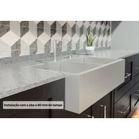 Cuba Tramontina Design Collection Farm 2C 40 com Acabamento Acetinado e 2 cubas