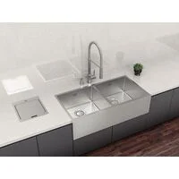 Cuba Tramontina Design Collection Farm 2C 40 com Acabamento Acetinado e 2 cubas