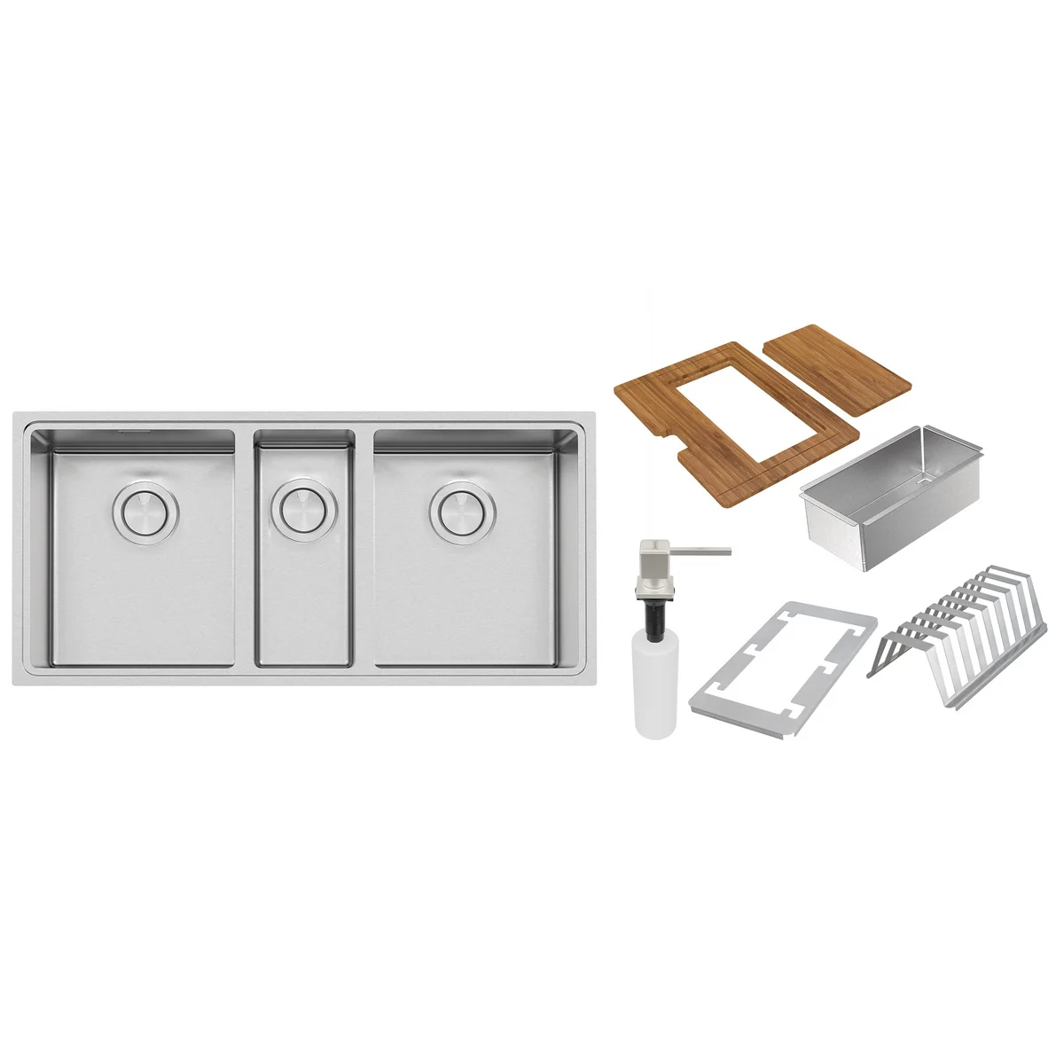 Cuba Tramontina Design Collection Quadrum 2.5C 34 em Aço Inox com Acessórios