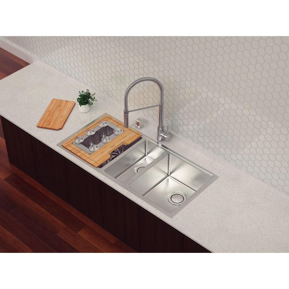 Cuba Tramontina Design Collection Quadrum 2.5C 34 em Aço Inox com Acessórios