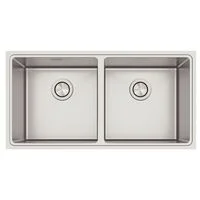 Cuba Tramontina Design Collection Quadrum 2C 40 em Aço Inox com Acabamento Acetinado + Acessórios