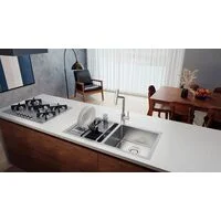 Cuba Tramontina Design Collection Quadrum 2C 40 em Aço Inox com Acabamento Acetinado + Acessórios