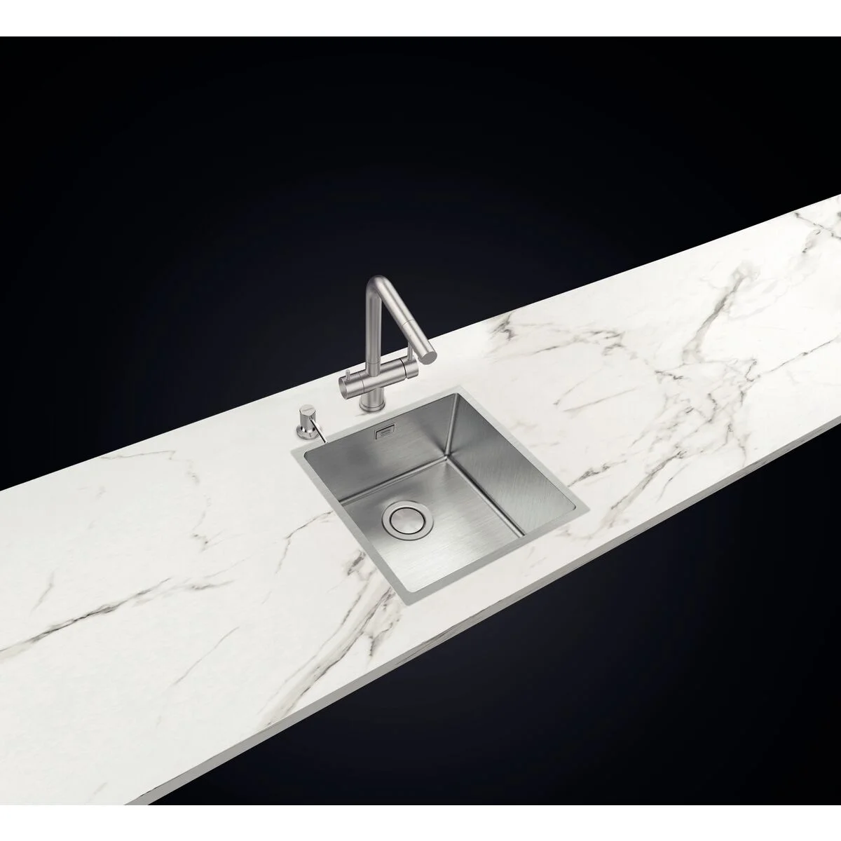Cuba Tramontina Design Collection Quadrum 40 em Aço Inox com Acabamento Acetinado