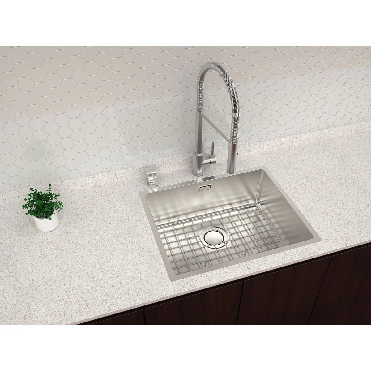 Cuba Tramontina Design Collection Quadrum 50 em Aço Inox com Acabamento Acetinado