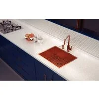 Cuba Tramontina Design Collection Quadrum em Aço Inox com Revestimento PVD Rose 50x40 cm
