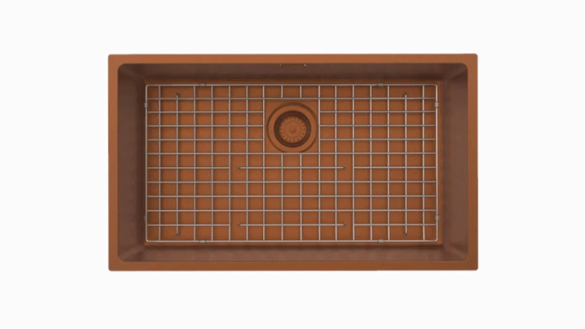 Cuba Tramontina Design Collection Quadrum em Aço Inox com Revestimento PVD Rose 70x40 cm