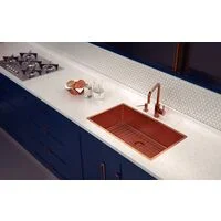 Cuba Tramontina Design Collection Quadrum em Aço Inox com Revestimento PVD Rose 70x40 cm