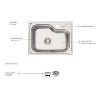 Cuba Tramontina Morgana Compact 48 FX Undermount em Aço Inox