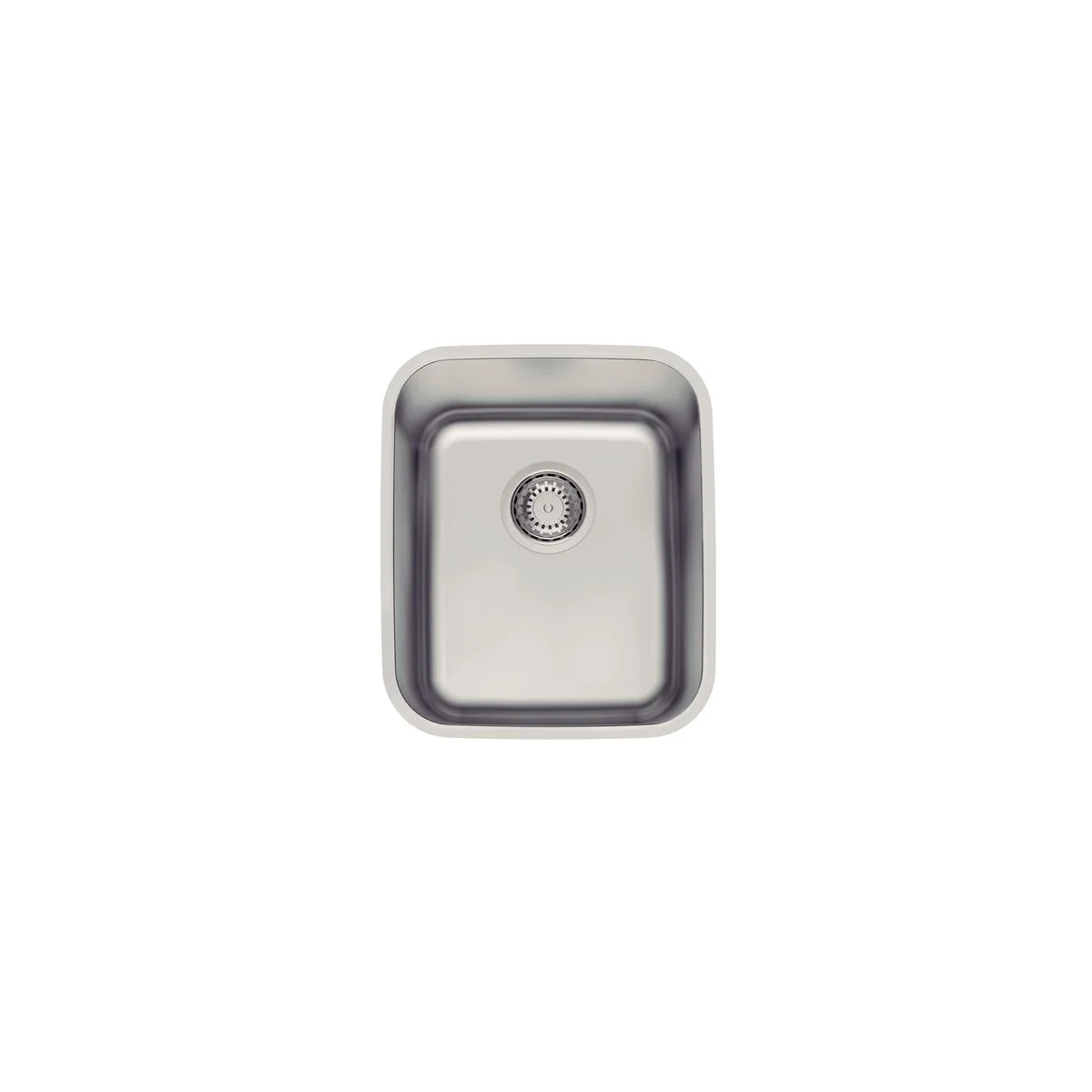 Cuba de Embutir Tramontina Dora 34 BL R6 em Aço Inox Escovado com Válvula 34x40 cm