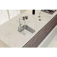 Cuba de Embutir Tramontina Dora 34 BL R6 em Aço Inox Escovado com Válvula 34x40 cm