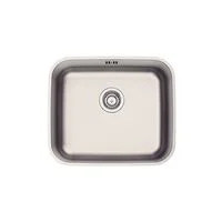Cuba de Embutir Tramontina Dora 40 BL R6 em Aço Inox Escovado com Válvula e escape 40x34 cm