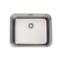 Cuba de Embutir Tramontina Dora 50 BL R6 em Aço Inox Escovado com Válvula e escape 50x40 cm