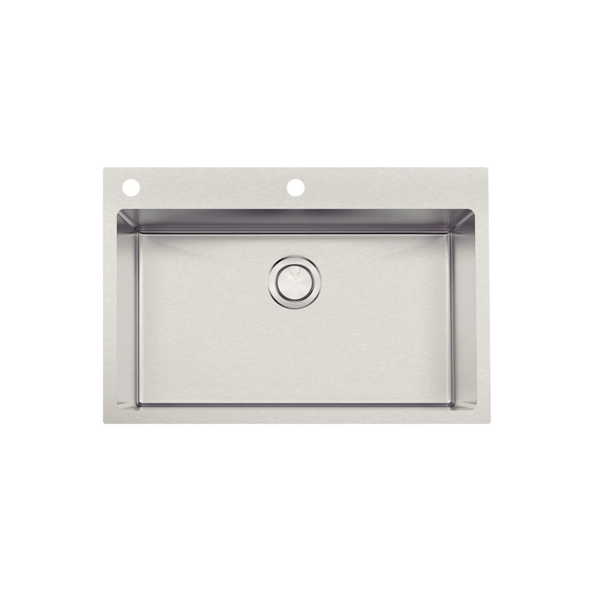 Cuba de Sobrepor Tramontina Design Collection Quadrum Flush 1C 70 em Aço Inox com Acabamento Acetinado