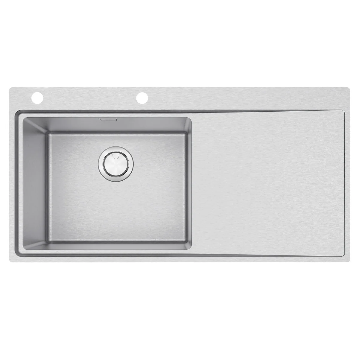 Cuba de Sobrepor Tramontina Design Collection Smooth 1C 50 Plus EX em Aço Inox com Acabamento Acetinado 100x52 cm