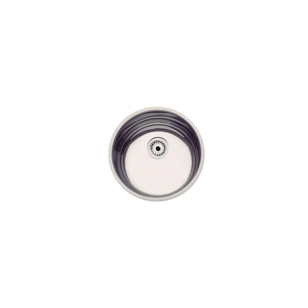 Cuba de embutir Tramontina Basic 35 BL em Aço Inox Natural Ø35 cm