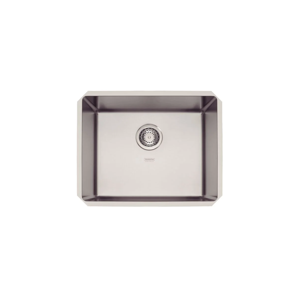 Cuba de embutir Tramontina Design Collection Quadrum Undermount em Aço Inox com Acabamento Acetinado 50 U 50X40 cm