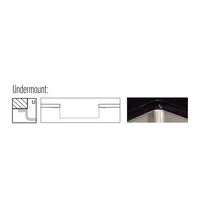 Cuba de embutir Tramontina Design Collection Quadrum Undermount em Aço Inox com Acabamento Acetinado 50 U 50X40cm