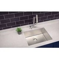 Cuba de embutir Tramontina Design Collection Quadrum Undermount em Aço Inox com Acabamento Acetinado 50 U 50X40 cm