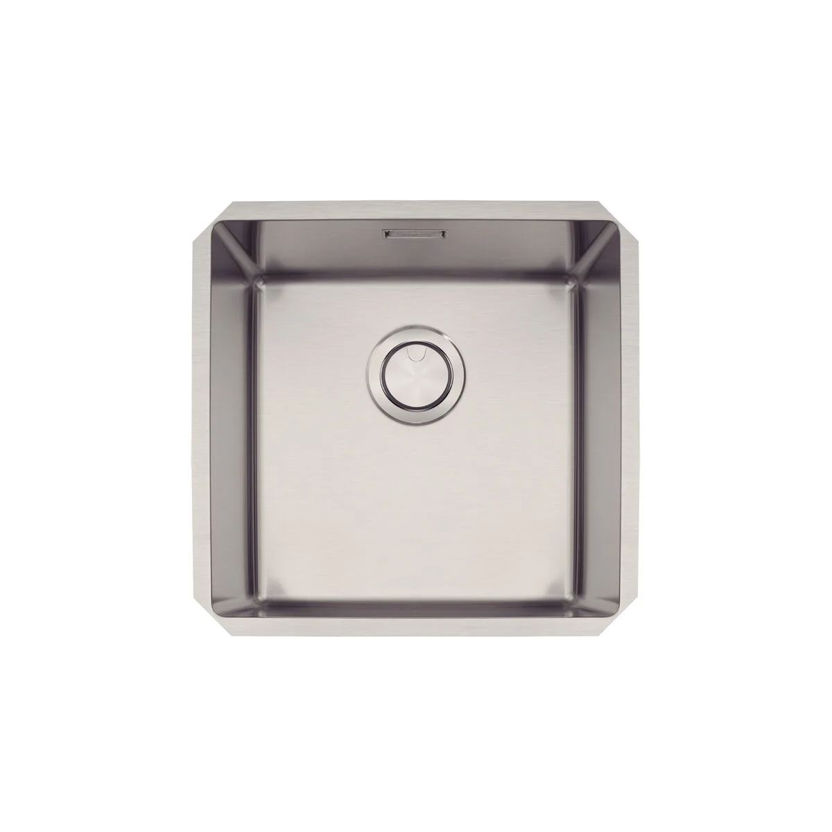 Cuba de embutir Tramontina Design Collection Quadrum Undermount em Aço Inox com Acabamento Acetinado 40 U 44x44cm
