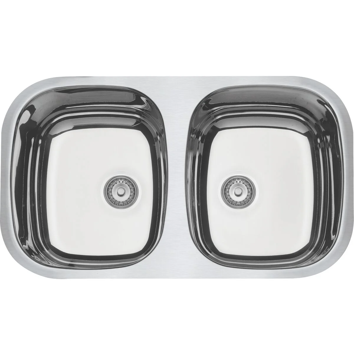 Cuba de embutir Tramontina Isis 2C 34 BL em Aço Inox Alto Brilho 77x45 cm