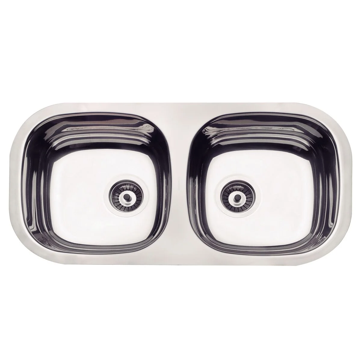 Cuba de embutir Tramontina Isis 2C 34 BL em Aço Inox Polido 72x34 cm