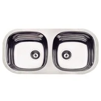 Cuba de embutir Tramontina Isis 2C 34 BL em Aço Inox Polido 72x34 cm