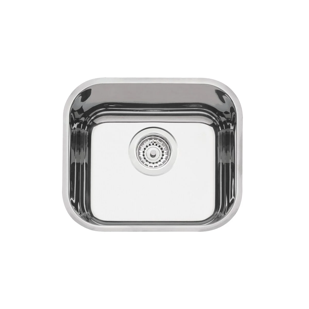 Cuba de embutir Tramontina Lavínia 40 BL em Aço Inox Alto Brilho 40x34 cm com válvula de 4 1/2"