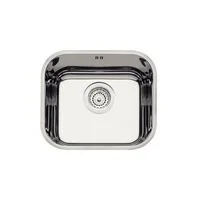 Cuba de embutir Tramontina Lavínia 40 BL em aço inox alto brilho 40x34 cm com válvula de 4 1/2" com escape