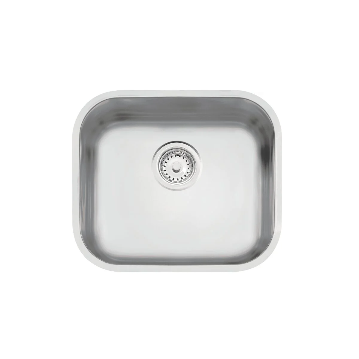 Cuba de embutir Tramontina Lavínia 40 BL em aço inox escovado 40x34 cm com válvula de 3 1/2"