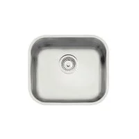 Cuba de embutir Tramontina Lavínia 40 BL em aço inox escovado 40x34 cm com válvula de 3 1/2"