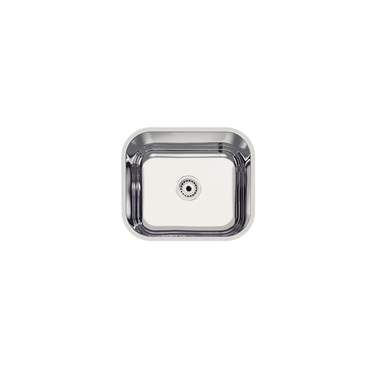 Cuba de embutir Tramontina Lavínia 40 BL em aço inox natural 40x34 cm