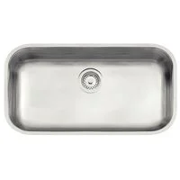 Cuba de embutir Tramontina Lavínia 56 BL em aço inox escovado 56x34 cm com válvula de 3 1/2"
