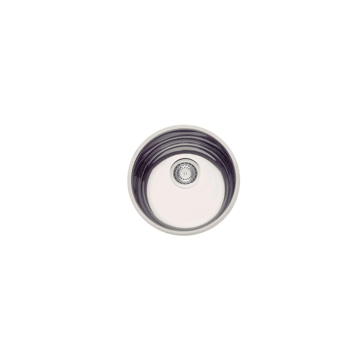 Cuba de embutir Tramontina Luna 35 BL em Aço Inox Alto Brilho 35 cm