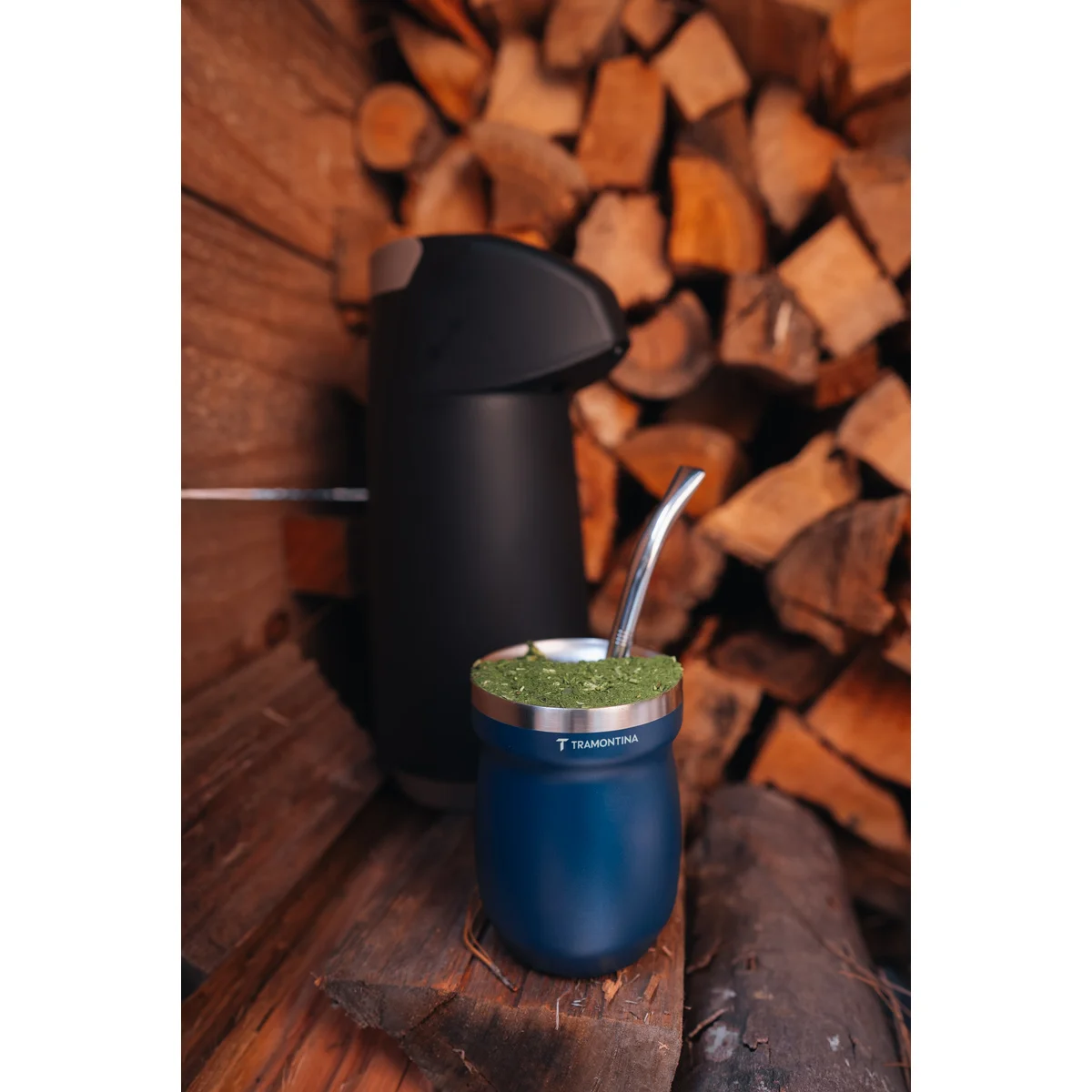 Cuia Térmica Tramontina Azul 240 ml