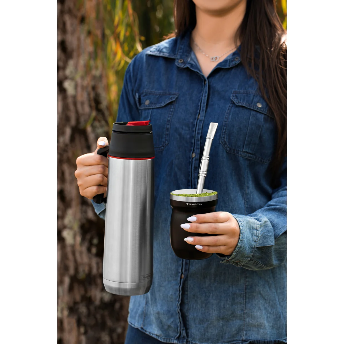 Cuia Térmica Tramontina Preta 240 ml
