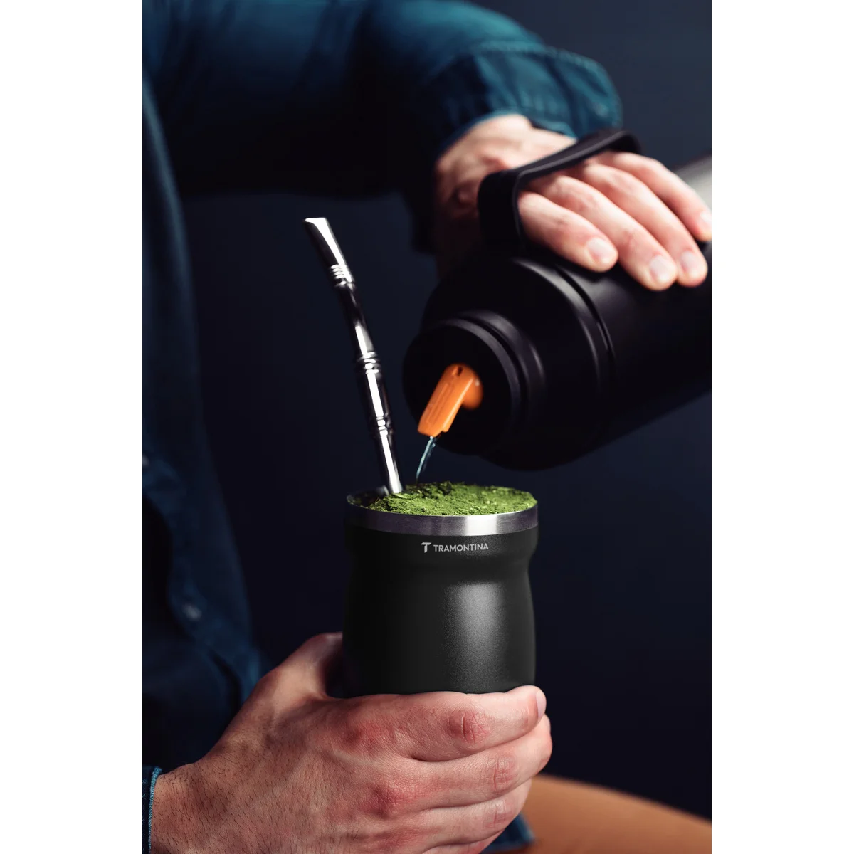 Cuia Térmica Tramontina Preta 240 ml