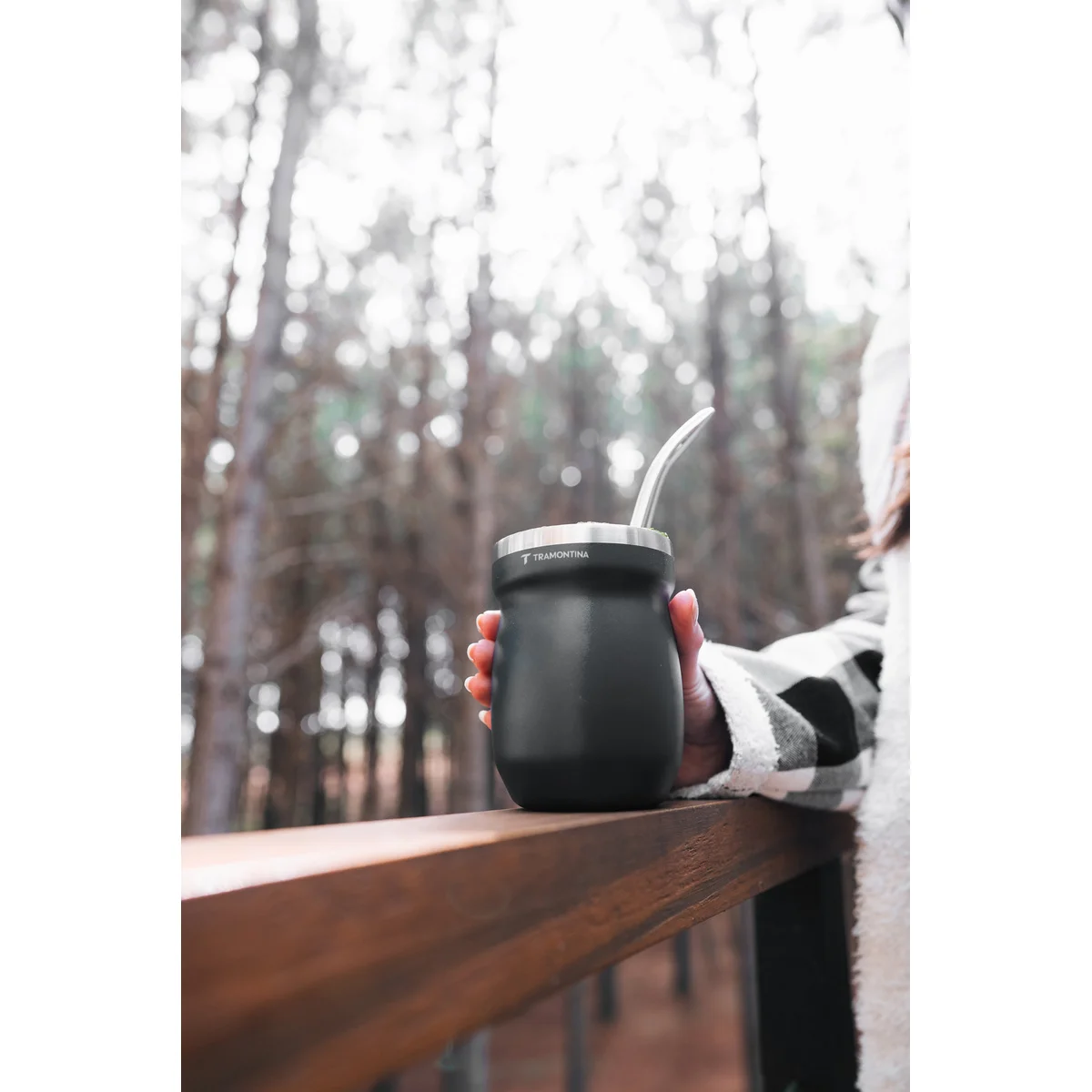 Cuia Térmica Tramontina Preta 240 ml