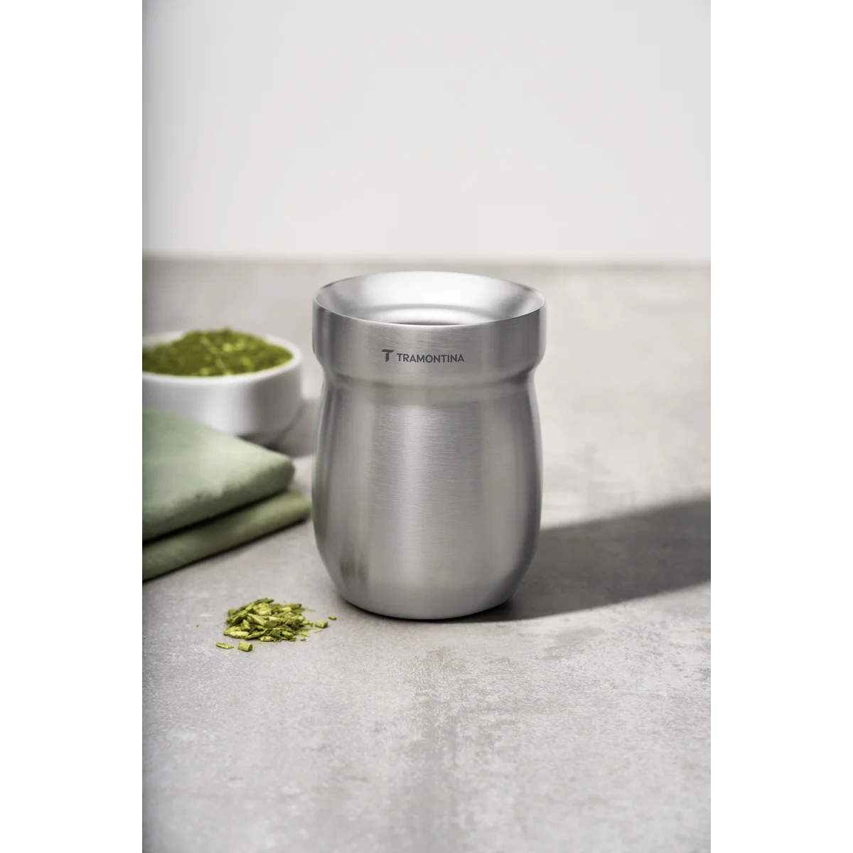 Cuia Térmica Tramontina em Aço Inox 240 ml