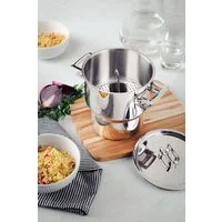 Cuscuzeira Tramontina Brava em Aço Inox com Alças e Tampa 14 cm 2,1 L