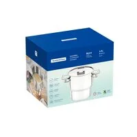 Cuscuzeira Tramontina Brava em Aço Inox com Alças e Tampa 14 cm 2,1 L