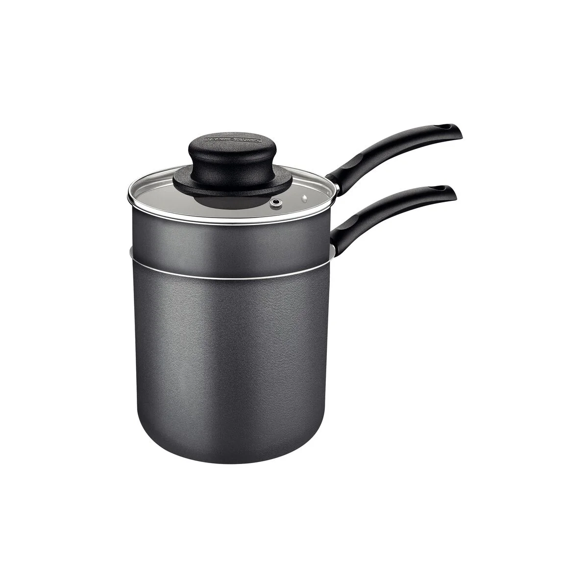 Cuscuzeira Tramontina em Alumínio com Revestimento Interno e Externo em Antiaderente Starflon Max Chumbo 10 cm 0,8 L